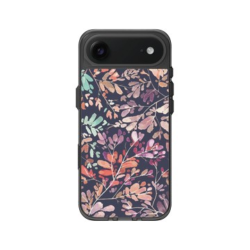 iPhone Air Clear (相機按鈕) 酷墨灰 - 花花草草 / Flowers & Plants - 草綠系列-綠葉2