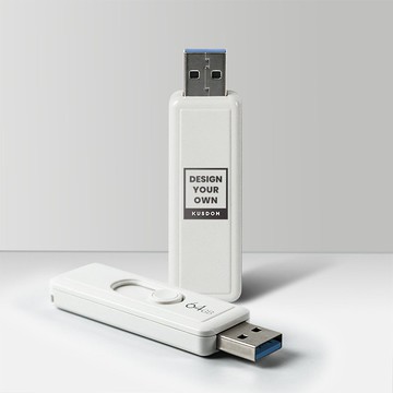 【客製化禮物】按鍵式推拉USB, 64GB│情人節/父親節/生日禮物