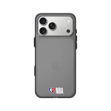 iPhone 17 Pro Max Clear (相機按鈕) 酷墨灰 - NBA - Logo-NBA 75週年 NBA 75th Anniversary Logoman
