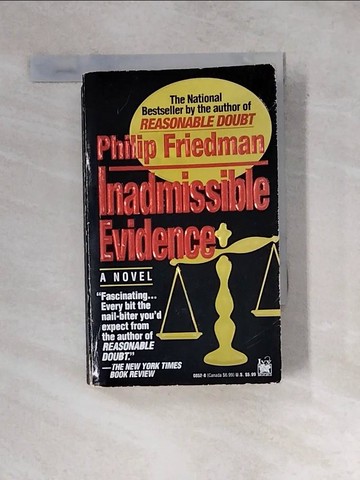 【書寶二手書T8／原文小說_WXW】Inadmissible Evidence_Friedman, Philip