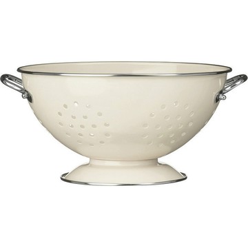 Premier 英國 雙柄琺瑯瀝水籃(黃23cm) / 瀝水盆