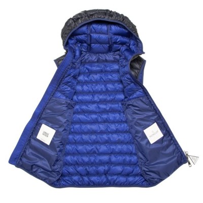 モンクレール MONCLER ダウンベスト フード付 MORELLET サイズ0 LONGUE