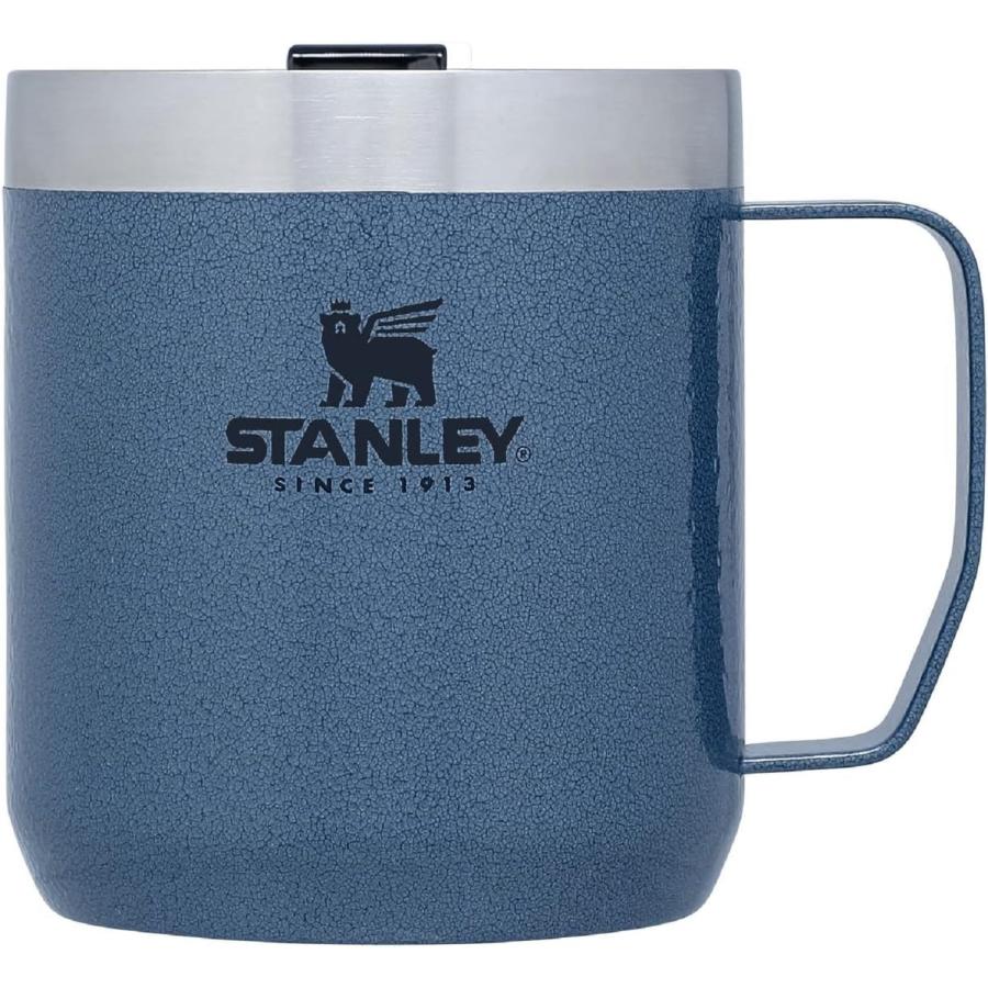 Stanley Stay Hot Camp Mug Durable 18 Stainless Steel Insulated Mug Splash-Free Tritan(TM) Drink-Thru Lid 12 OZ Hammertone Lake