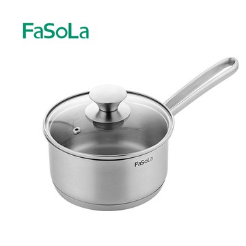 家用單柄迷你鍋具不銹鋼小號熬湯鍋燃氣灶電磁爐通用燒湯燉鍋