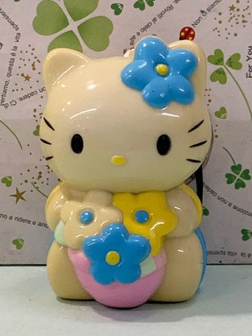 【震撼精品百貨】Hello Kitty 凱蒂貓~三麗鷗 KITTY拉繩玩偶-藍*15791