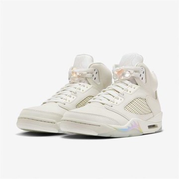 Nike 休閒鞋 Wmns Air Jordan 5 Retro 女鞋 米白 CNY 蛇年 AJ5 新年 HF3183-001