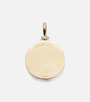 FoundRae Reverie Medium 18k gold and ceramic pendant with diamonds