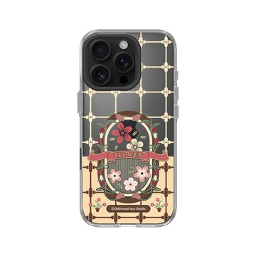 iPhone 16 Pro Clear Case（相機按鈕） 透明 - 老屋顏 Old House Face - 鐵窗花 - 花卉
