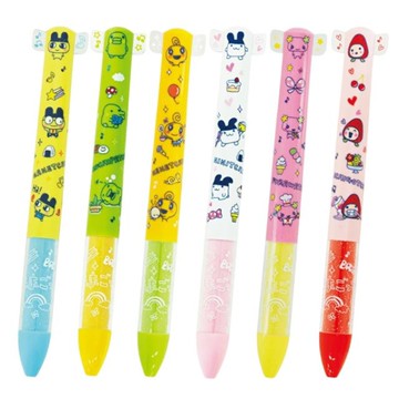 小禮堂 Tamagochi 塔麻可吉 雙色原子筆 紅/黑 0.7mm (動作款)