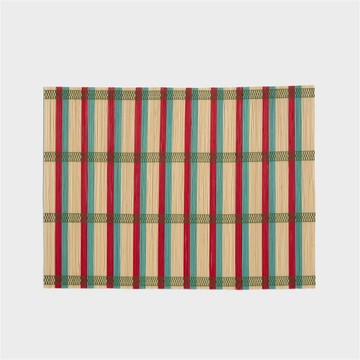 荷蘭 &Klevering 竹製桌墊 紅 / 綠