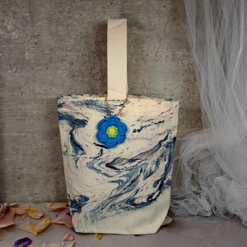 獨一無異 手染布袋  手提袋  手袋 便攜袋 杋布袋  布袋 PQ-027