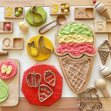 仿真水果模具玩具 DIY餅乾壓花教具 餅乾烘焙模具玩具 製作果蔬玩具 擺盤曲奇模具
