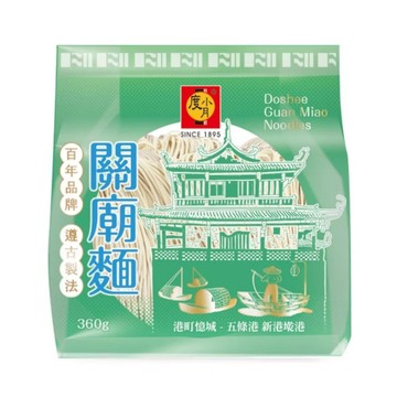 【度小月】港町憶城系列 關廟麵（6片/360g）｜手工製造 乾麵 湯麵 拌麵 台灣特產｜官方旗艦店