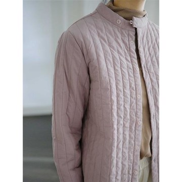 全棉紙感輕型保暖棉衣中式立領顯瘦夾棉棉襖輕薄女春秋外套春秋