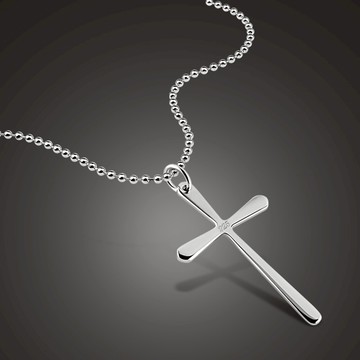 十字架項鏈男潮ins冷淡風嘻哈簡約潮牌百搭S925純銀男士吊墜日韓