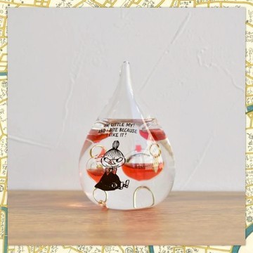 《小巴趴趴造》現貨有發票！日本正版 FunScience [ 小不點 ] 玻璃浮球溫度計 嚕嚕米 裝飾 擺飾 禮物
