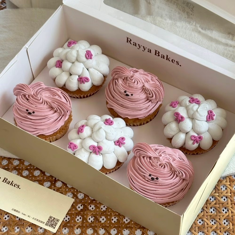 【Rayya Bakes】【6入】雲朵狗狗杯子蛋糕／可愛系超萌登場／最適合送禮的杯子蛋糕