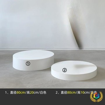 ⇜烤漆直播站臺圓形底座擺件增高臺模特腳踩地臺展示臺圓柱展