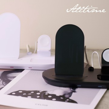 ALL TIME 配件館4in1 Apple系列 整合充電橢圓形底座