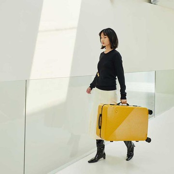 【預購】GINKGO3 銀杏行李箱 24寸 抗菌裡布 camira羊毛內裡 石褐(配送時間約10-14個工作天)