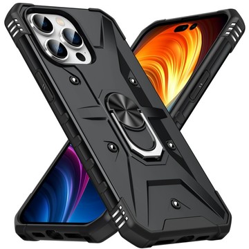 問界 自帶支架 手機殼 適用於 蘋果 iPhone17 16 15 14 13 12 11 ProMax 防摔保護殼