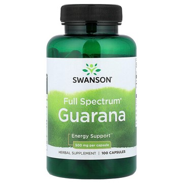 Swanson Vitamins, 多面® 瓜拉納，500 毫克，100 粒膠囊