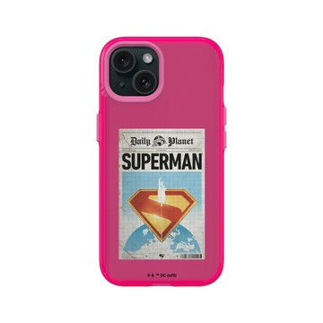iPhone 15 Clear 粉漾桃 - Superman - Superman-星球日報