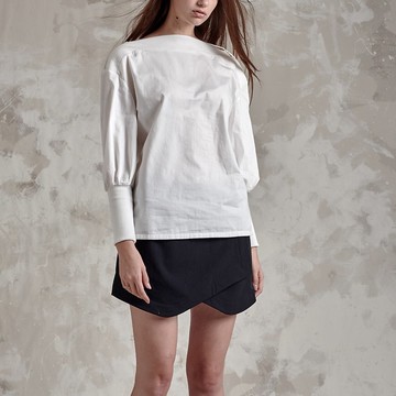 白長袖拉鍊衫 (15S1SH06)