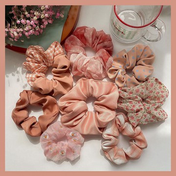 網紅大腸圈發圈百搭簡約發繩扎馬尾橡皮筋頭繩少女可愛頭飾女