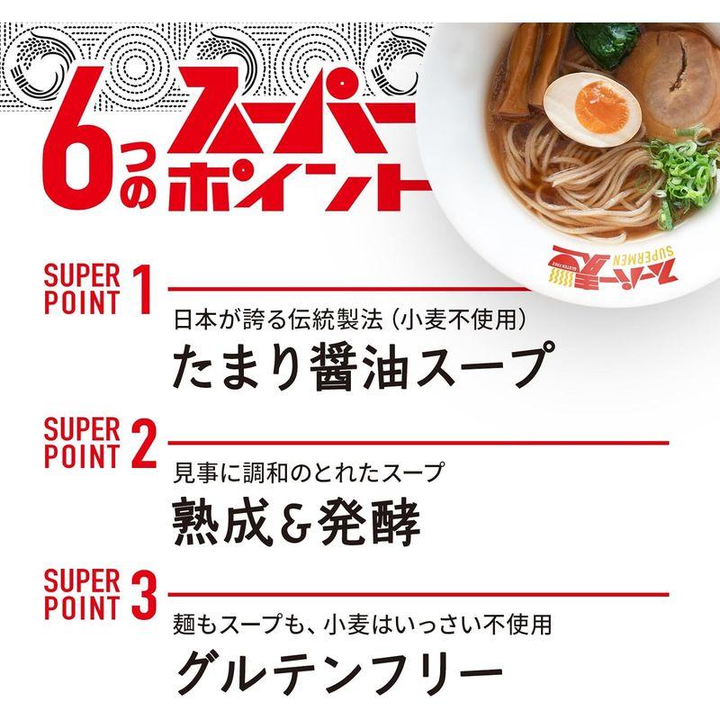 スーパー麺 化学調味料無添加 グルテンフリー玄米ラーメン（しょうゆ味｜8食セット） 福井県産コシヒカリ ライスヌードル 米粉麺 玄米麺 小麦