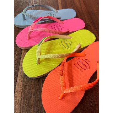 巴西havaianas亮片slim哈瓦那人字拖女外穿防滑浴室拖鞋夾腳涼拖
