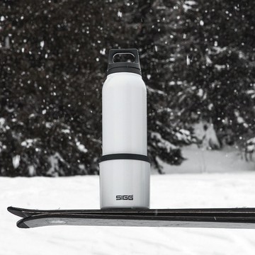 瑞士百年SIGG H&C不鏽鋼保溫瓶(附杯)/真空保溫瓶 500ml - 純雪