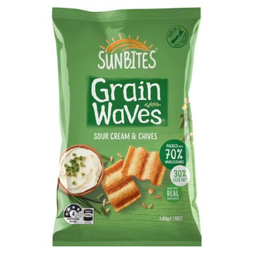 紐西蘭Sunbites多穀波浪脆片-酸奶口味