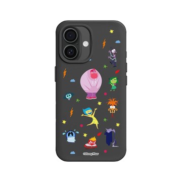 iPhone 16 SolidX 黑 - 迪士尼-皮克斯 PIXAR - 腦筋急轉彎 2 - 角色集合
