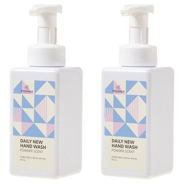 VITAHALO Daily New 泡泡洗手慕斯 爽身粉香  490ml  2瓶