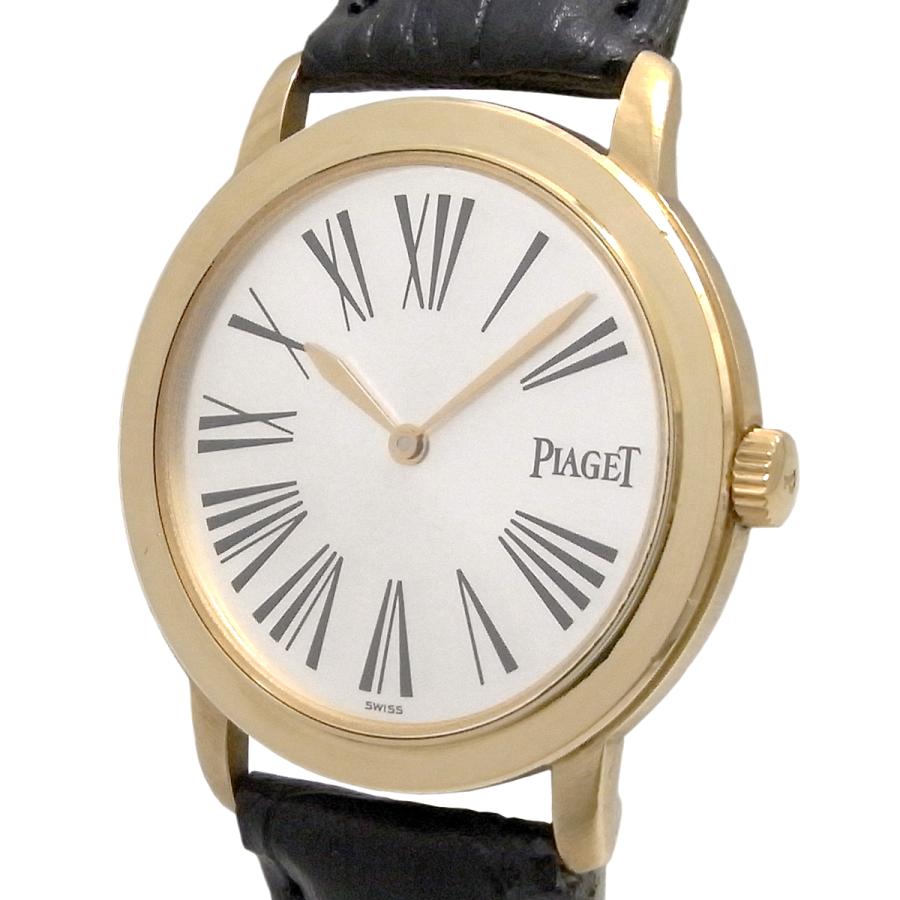最旬トレンドパンツ シルバー文字盤 クォーツ K18YG アルティプラノ メンズ ピアジェ 750 QZ 18K 50920 PIAGET ピアジェ
