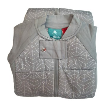 ergoPouch 兒童款2way褲型防踢被 採用天然有機棉材質  3.5T  灰白葉 灰色