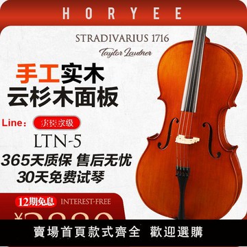 【台灣公司 超低價】鴻鶯樂器大提琴實木手工大師制作成人專業考級演奏級表演樂團琴