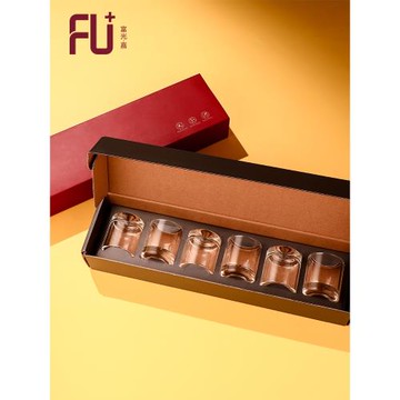 富光高端FU+玻璃杯套裝白酒杯套裝創意牛奶杯客廳茶杯家用品茗杯