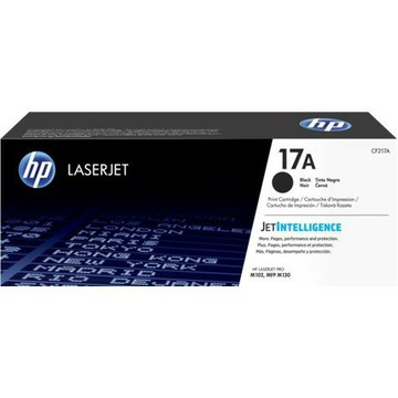 【領券滿額折200】  HP 17A 黑色原廠LaserJet 碳粉匣(CF217A) for LJ M130fn/M130fw