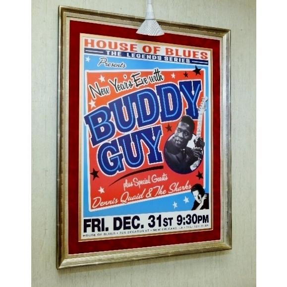 BUDDY GUY オリジ・ポスター デニス・クエイド バディ・ガイ Dennis Quaid House of Blues Haed Rock Cafe ハードロックカフェ