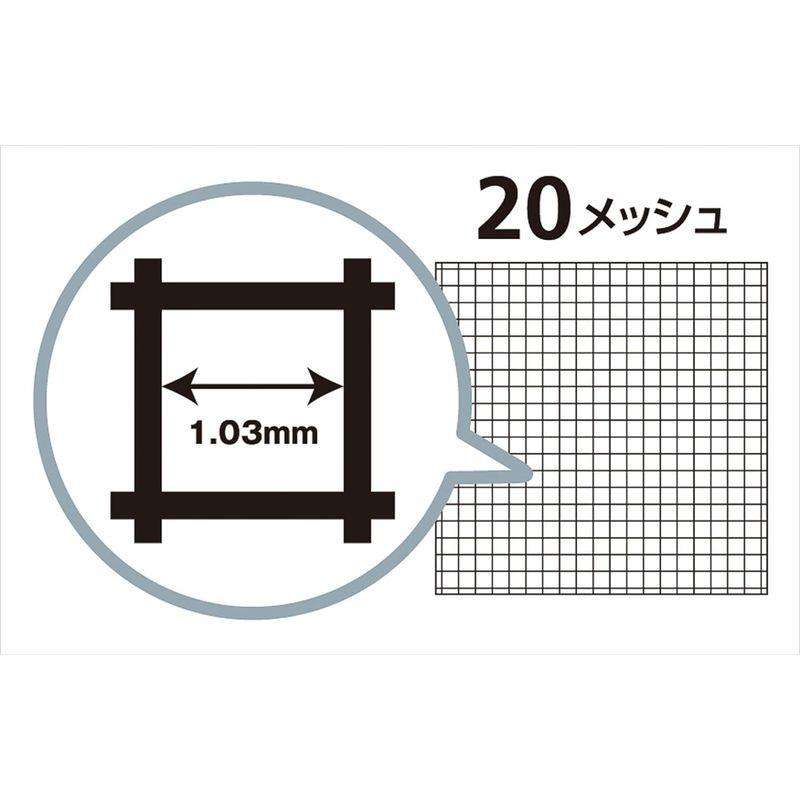 ダイオ化成 防虫網 銀黒マジックネット 2020 91cm×30m 023016