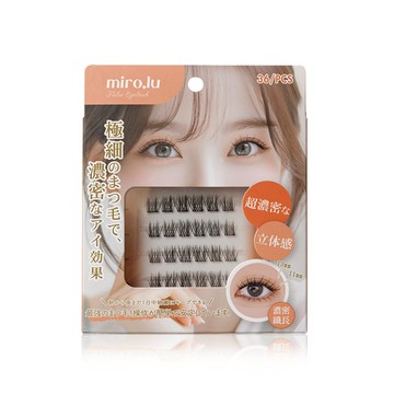 Miro.lu  擬真軟毛分段式免膠假睫毛-濃密纖長36入