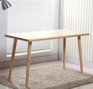 120*50*75cm 桌子 書桌 日式實木書桌電腦桌 現代簡約雙人辦公桌 寫字臺家用松木學習桌北歐