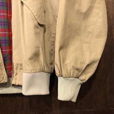 Baracuta G9 Harrington Jacket Tan Cotton 100% Aero Zip Made