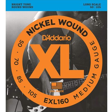 小叮噹的店 Daddario EXL160 4弦 電貝斯弦 (50-105) BASS 弦