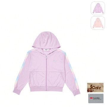 【FILA】KIDS 女童款 吸濕排汗 針織外套-紫色 5JKY-4311-PL