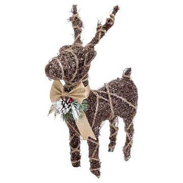 JUST HOME 聖誕派對擺飾  40 x 9cm  麋鹿 咖色  1個