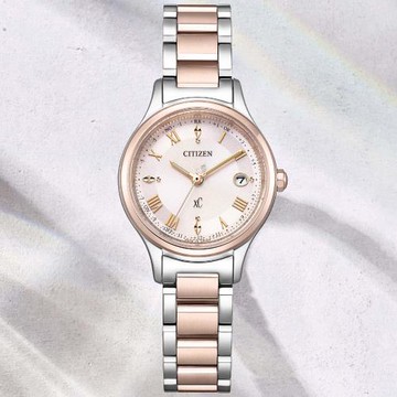 CITIZEN星辰 xC系列 電波對時 萬年曆 鈦金屬光動能腕錶 ES9496-64W