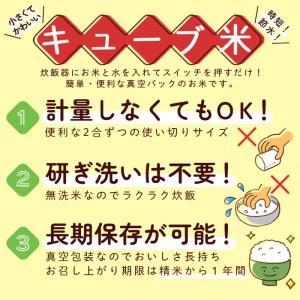 ふるさと納税 山形産無洗米キューブつや姫・雪若丸詰合せ300ｇ×20 FZ18-779 山形県山形市